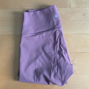Purple Lululemon capri leggings